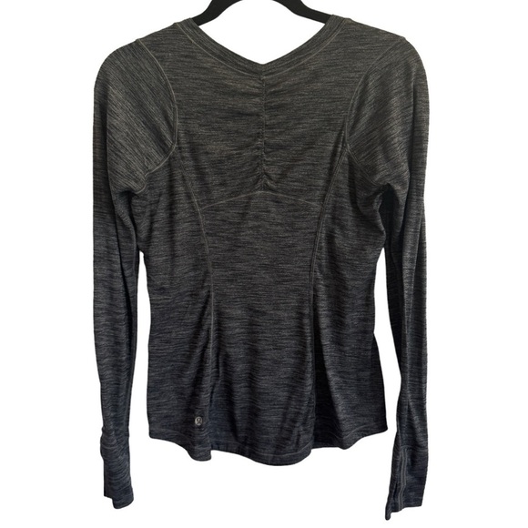 Lululemon 5 Mile Long Sleeve, Heathered Black, Size 6/8 - Picture 9 of 10